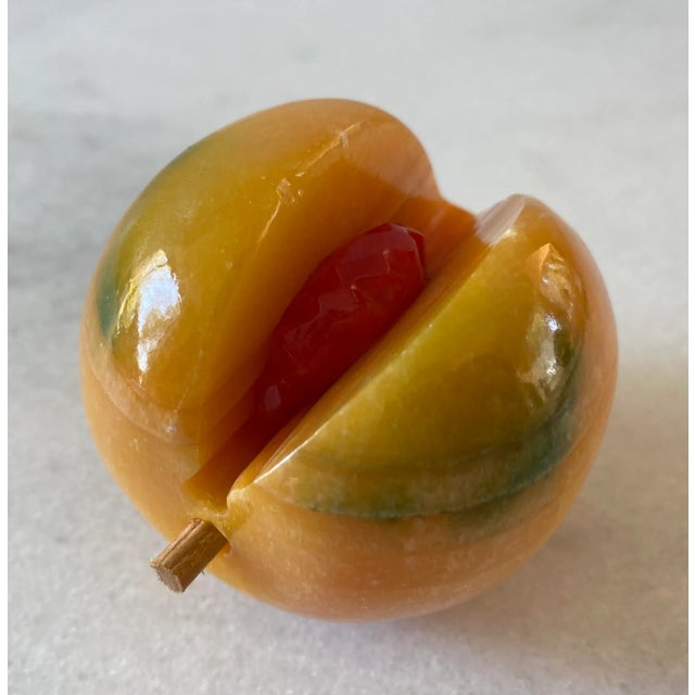 Vintage Italian Alabaster Fruit - Set of 3 For Sale In Austin - Image 6 of 8