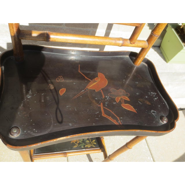 Bamboo Lacquered Display Stand,France 19th Century For Sale - Image 10 of 11