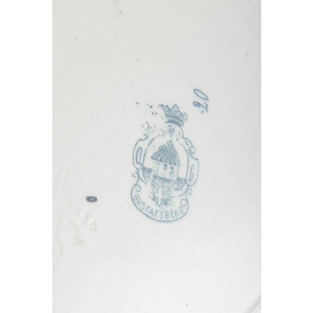 Wexiö Dinner Plates in Faience from Gustavsberg, 1890s, Set of 6 For Sale - Image 4 of 5