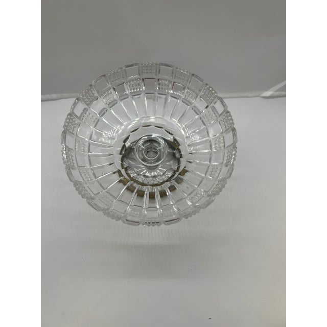French Antique French Cut Glass & Bronze Ormolu Mounted Compote For Sale - Image 3 of 8
