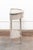 Dove Gray French Console W/Brass Gallery & Marble Top For Sale - Image 8 of 13