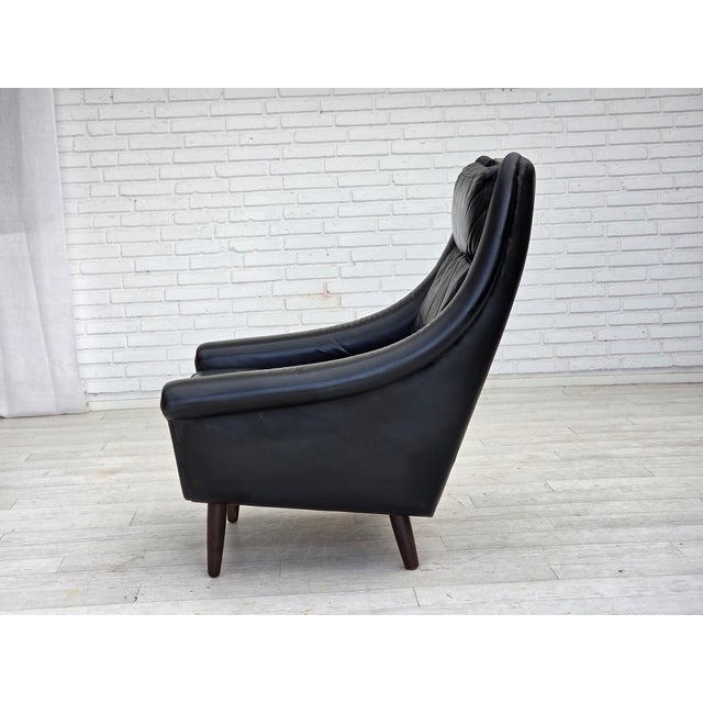 Vintage Danish Highback Chair by Aage Christensen, 1960s For Sale - Image 13 of 18