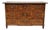 Antique Italian Biedermeier Burr Walnut 3 Drawer Commode Dresser Chest of Drawer For Sale