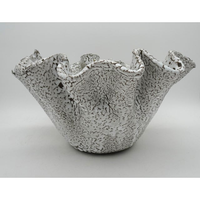 Gray Large Ceramic Handkerchief Centerpiece in the style of Vallauris, 1970s For Sale - Image 8 of 18