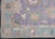 Purple Turkish Oushak Rug Purple & Blue Floral Handwoven Wool Rug 4'11" X 6'10" For Sale - Image 8 of 9