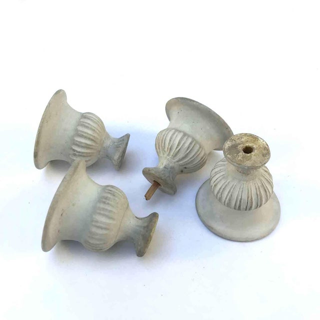 Wood Neoclassical Table Decorations, Set of 4 For Sale - Image 7 of 10