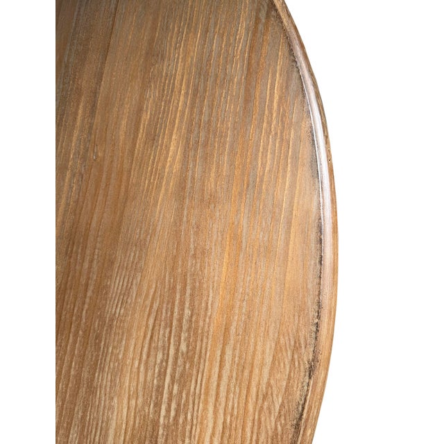 Round Farmhouse Pedestal Dining Table For Sale In Los Angeles - Image 6 of 8