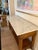 Elegant vintage wood console/ buffet featuring a beautifully veined marble top and classic refined proportions. The richly...