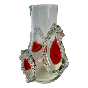 1960s Vintage Italian Murano Art Glass Vase Made in Italy