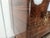 Mid-Century Modern Mahogany Sideboard with Aqua Green Glass and Central Bar, 1950 For Sale - Image 9 of 18