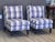 Vintage Pair of Custom-Upholstered English-Style Slipper Chairs For Sale - Image 4 of 10