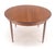 Danish Modern Round Teak Dining Table w/ 18" Pop Up Hide Away Leaf MINT
