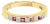 Diamond & Ruby Wedding Band .50cttw 14k Yellow Gold, Size 6 For Sale