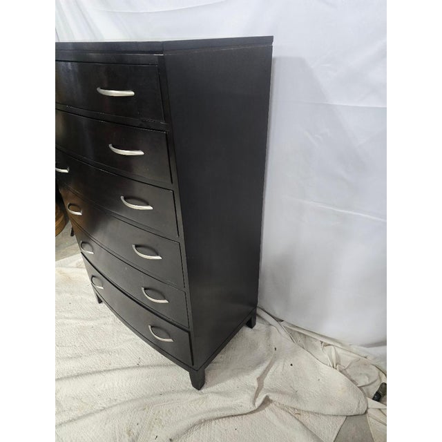 Late 20th CenturyStickley Modern Espresso Tall Chest / Lingerie Dresser, Usa For Sale - Image 6 of 10