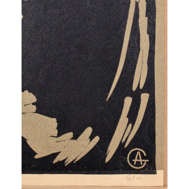 Alberts Goltjakovs, Portrait of a Woman, 1961, Screenprint For Sale - Image 3 of 5