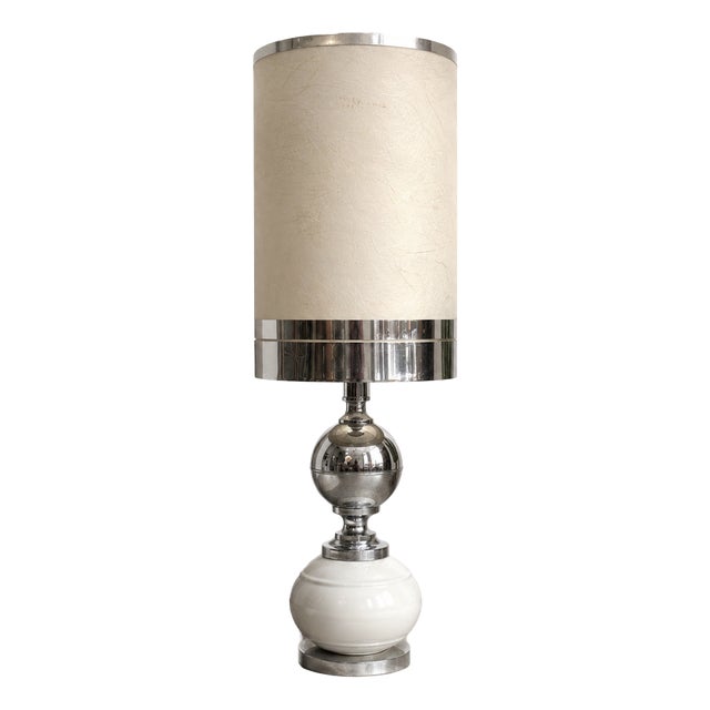 Large Vintage Space Age Table Lamp, 1970s For Sale