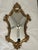 Baroque Italian Rococo Baroque Gold Guild Depose Made in Italy 26” Mirror For Sale - Image 3 of 12