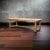 Rustic Ralph Lauren Style Rustic Ranch Oak Farm Table Faux Bois Legs - La Lune Collection 98” For Sale - Image 3 of 10