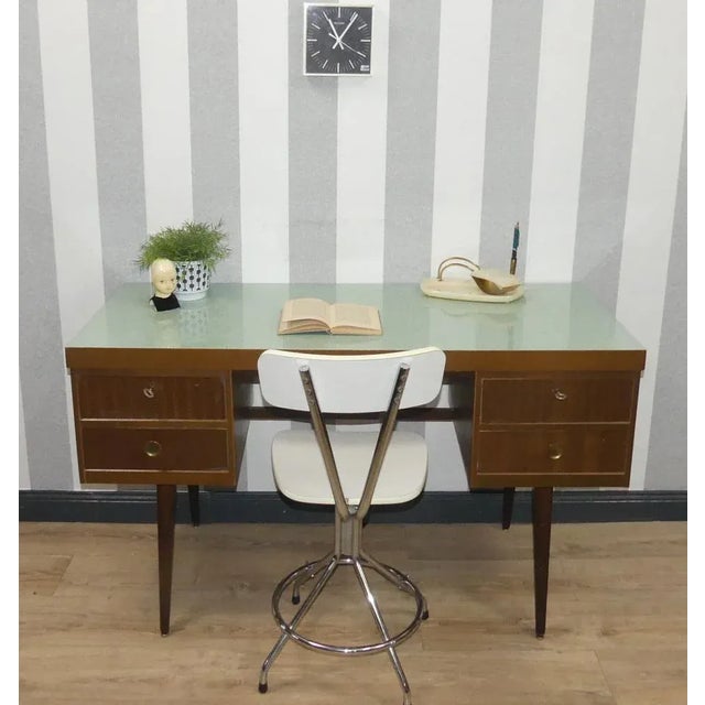 Vintage Wooden Desk from EKA Werke, 1950s For Sale - Image 11 of 12