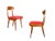 Mid-Century Modern Wood and Red Fabric Side Chairs from Fratelli Barni Mobili Darte, 1950s, Set of 2 For Sale - Image 14 of 14
