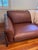 Chestnut Midcentury Modern Cognac Leather Sofa 91" New With Tag For Sale - Image 8 of 12