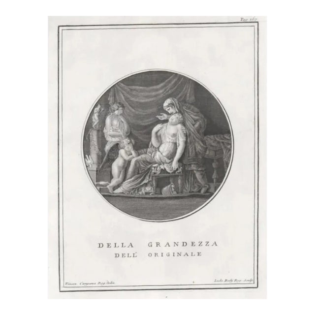 1767 Della Grandezza Classica Engraving For Sale