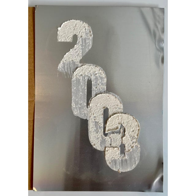 2000 - 2009 Arman, Violin Concerto Hand Signed Mixed media Arman Assemblage Collage New Years Card, 2003 For Sale - Image 5 of 11