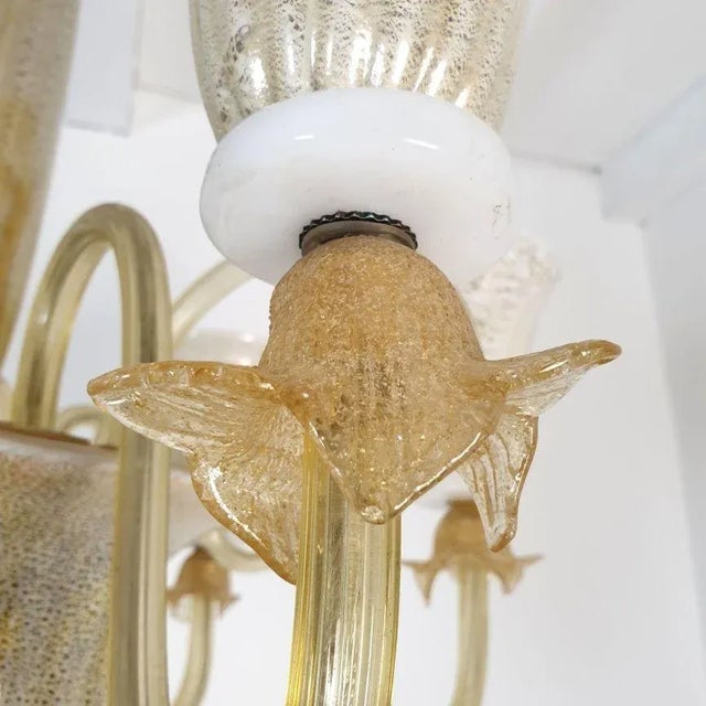 Mid-Century Modern Murano Glass Chandelier, Italy 1960s For Sale - Image 11 of 12