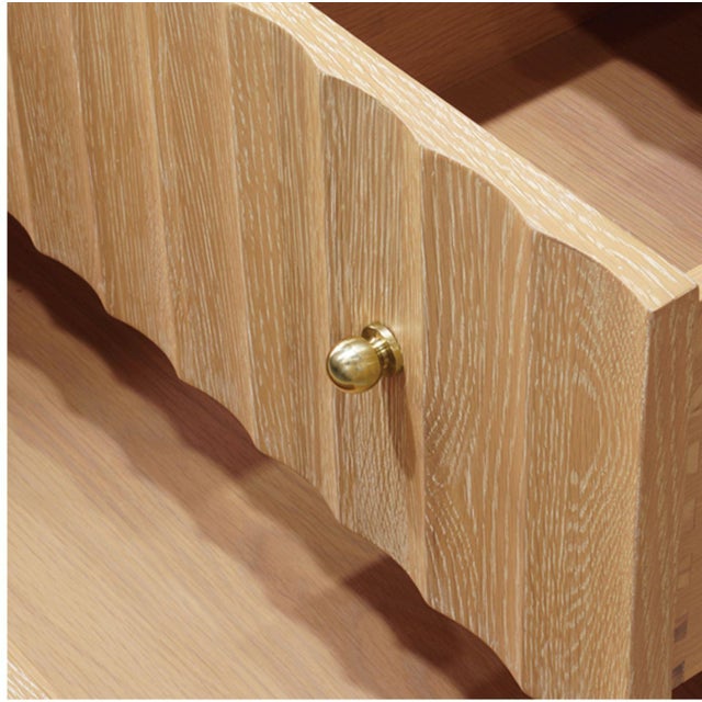 Kenneth Ludwig Chicago Odin Ceruse Oak Vanity With Marble Top For Sale - Image 4 of 6
