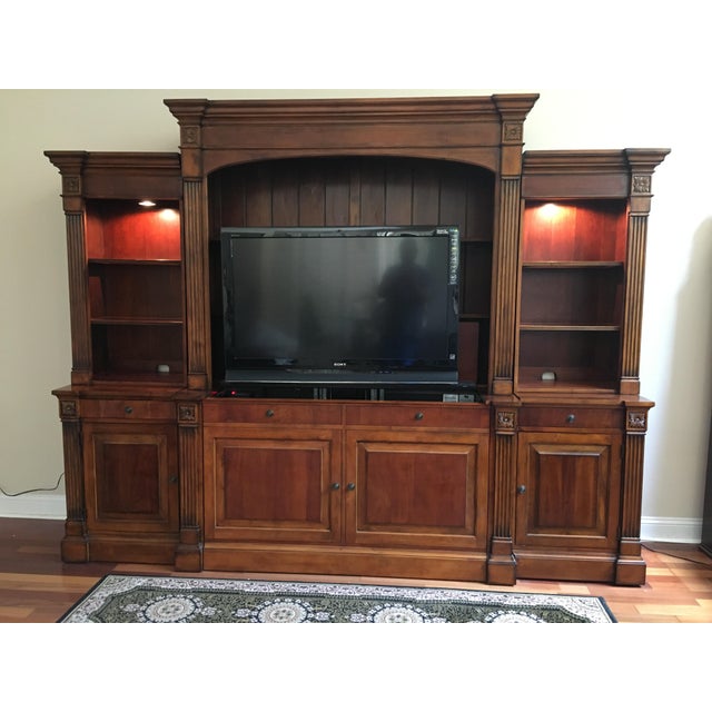 Traditional Ethan Allen Entertainment Center and Display Cases, 6