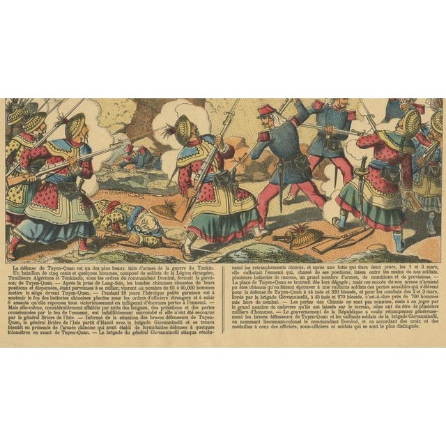 Tonkin War Battle Scene, 1885, Paper For Sale - Image 6 of 10
