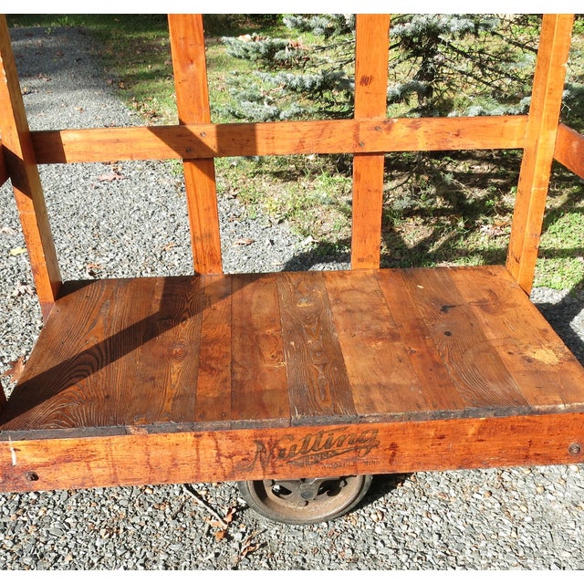 1940s Vintage Industrial Wood Cart Nutting Truck Co. Chairish