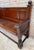 1930s Antique Spanish Oak Bench With Paneled Back and Turned Legs For Sale - Image 5 of 14