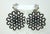 1980's Black Beaded Dangle Earrings, a Pair For Sale - Image 4 of 9