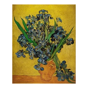 2008 After Van Gogh "Vase With Irises Against a Yellow Background", First Edition German Poster