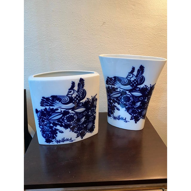 Ceramic Bjorn Wiinblad for Rosenthal Porcelain Vase For Sale - Image 7 of 9