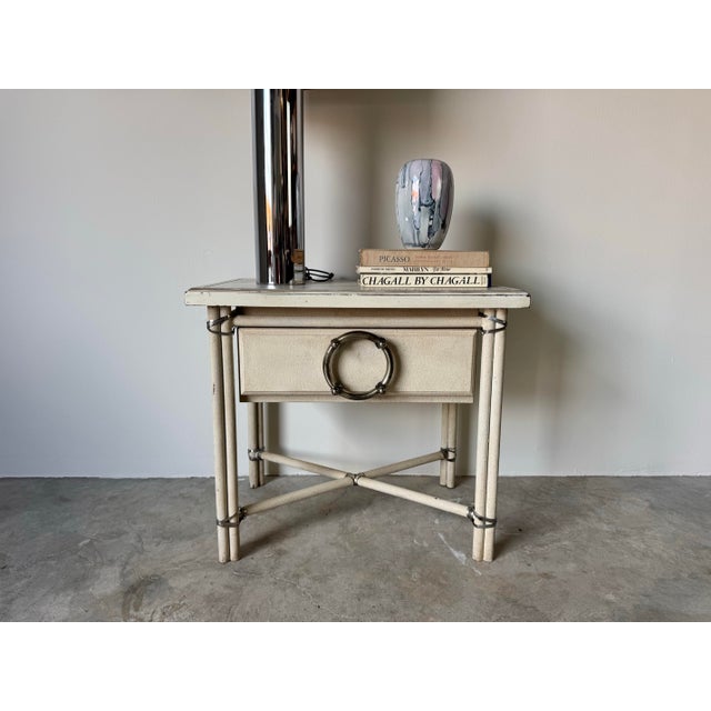 Add a touch of timeless charm to your space with this vintage wood one drawer end table or nightstand. Finished in a...