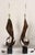 Mid-Century Modern Pair of Vintage Brutalist Steel "Ribbon" Table Lamps by Richard Barr for Laurel For Sale - Image 3 of 18
