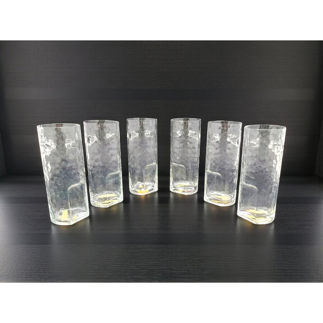 Mid-Century Modern Murano Glass Cocktail Glasses attributed to Toni Zuccheri for VeArt, 1970s, Set of 6 For Sale - Image 3 of 7