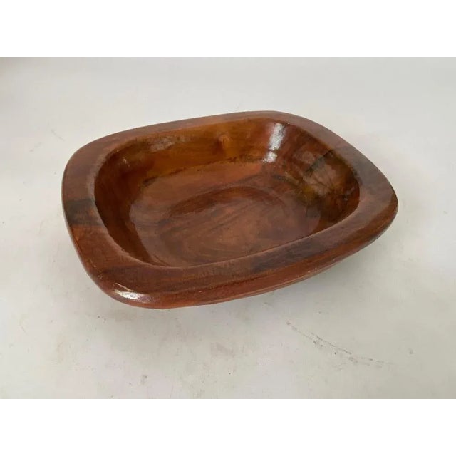 Minimalist Brown Vide Poche in Wood, France, 1960 For Sale - Image 4 of 9