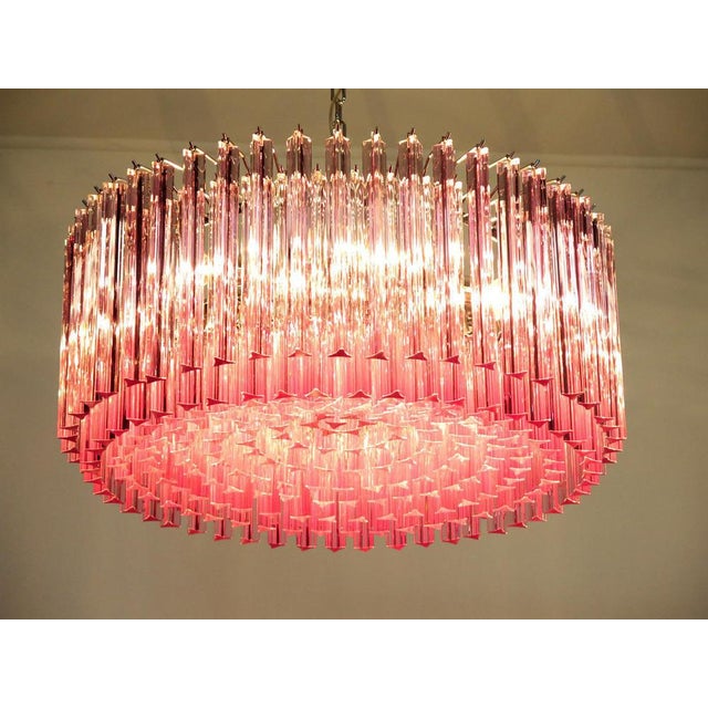 Triedri Murano Glass Chandeliers, Set of 2 For Sale - Image 9 of 18