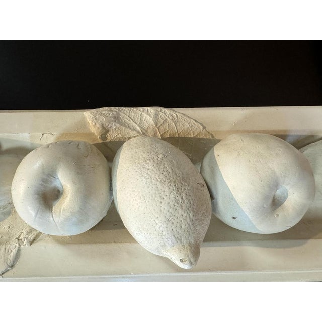 Stucco Mirror with Fruit Decoration, 1970s For Sale - Image 3 of 7