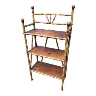 Early 20th Century Antique Bamboo Stick & Ball Bookcase For Sale