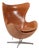 Egg Chair in Leather attributed to Arne Jacobsen for Fritz Hansen, 2010s For Sale