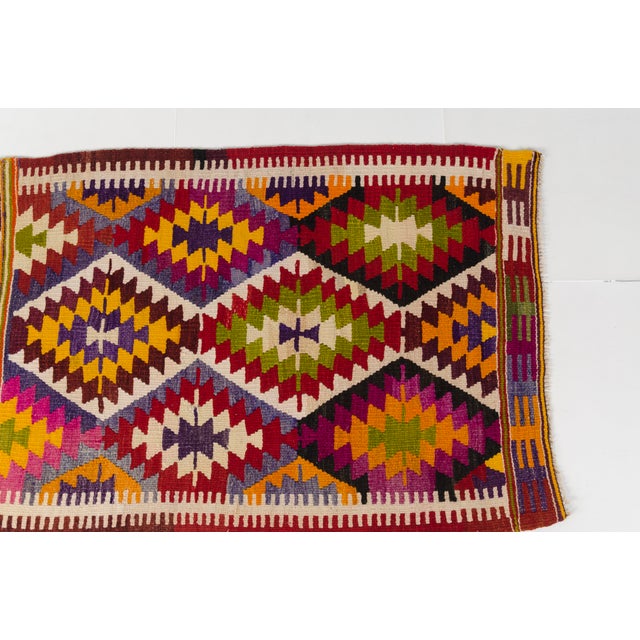 Small Oushak Turkish Kilim Rug For Sale - Image 6 of 10