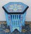 Wood Moroccan Hexagonal Wooden Hand Painted Side Table For Sale - Image 7 of 7