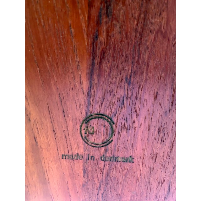 Mid Century Modern Danish Solid Teak Side Table by Peter Hvidt For Sale - Image 9 of 10