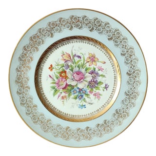 Limoges Unic Rehausse Main 11" Artist Signed Raoul Charger Plate, C1950s For Sale