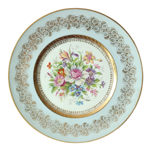 Limoges Unic Rehausse Main 11" Artist Signed Raoul Charger Plate, C1950s