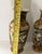 Gold Vintage Chinese Satsuma Moriage Vase Hand Painted Cranes Floral Gold Gilt Set For Sale - Image 8 of 12